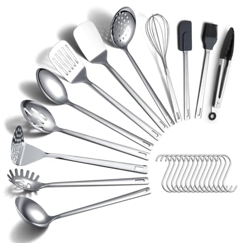 ReaNea Stainless Steel Cooking Utensils Set 26…