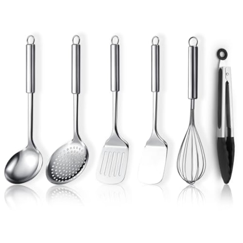 ReaNea Stainless Steel Cooking Utensils Set 6…