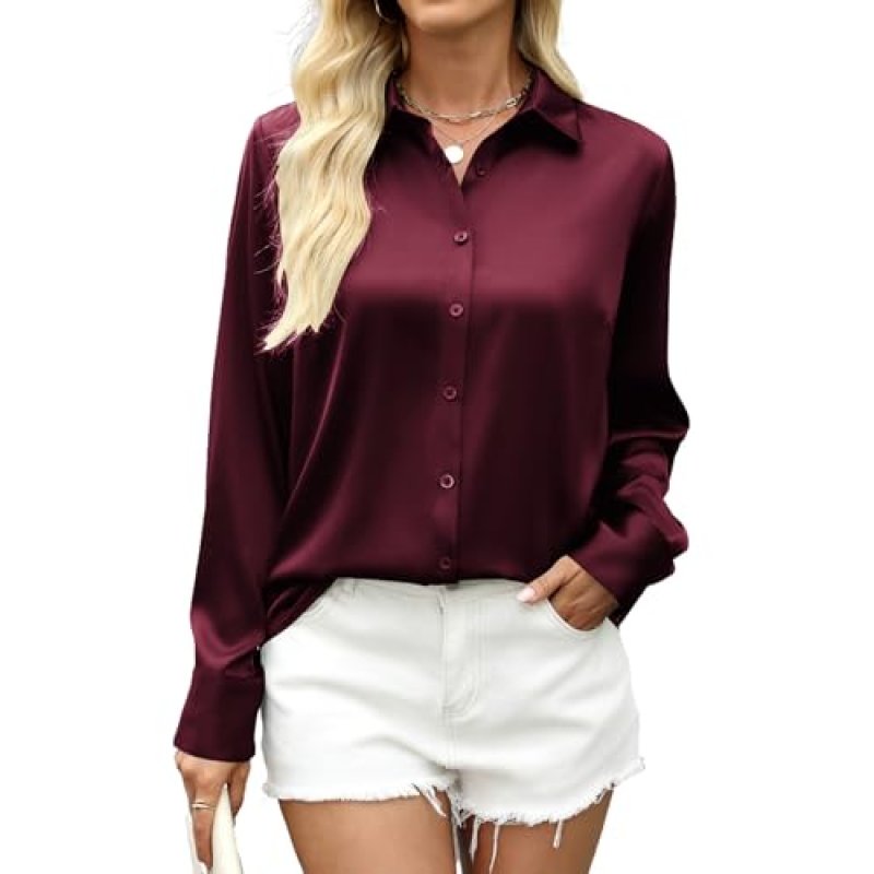 Zeagoo Satin Blouse