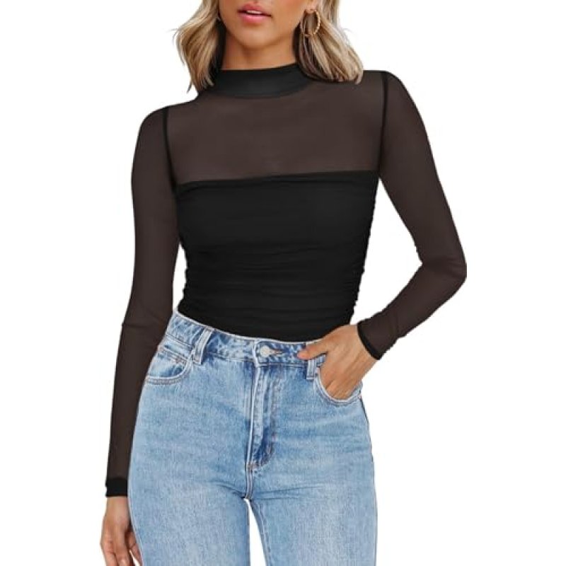 Zeagoo Sheer Mesh Top