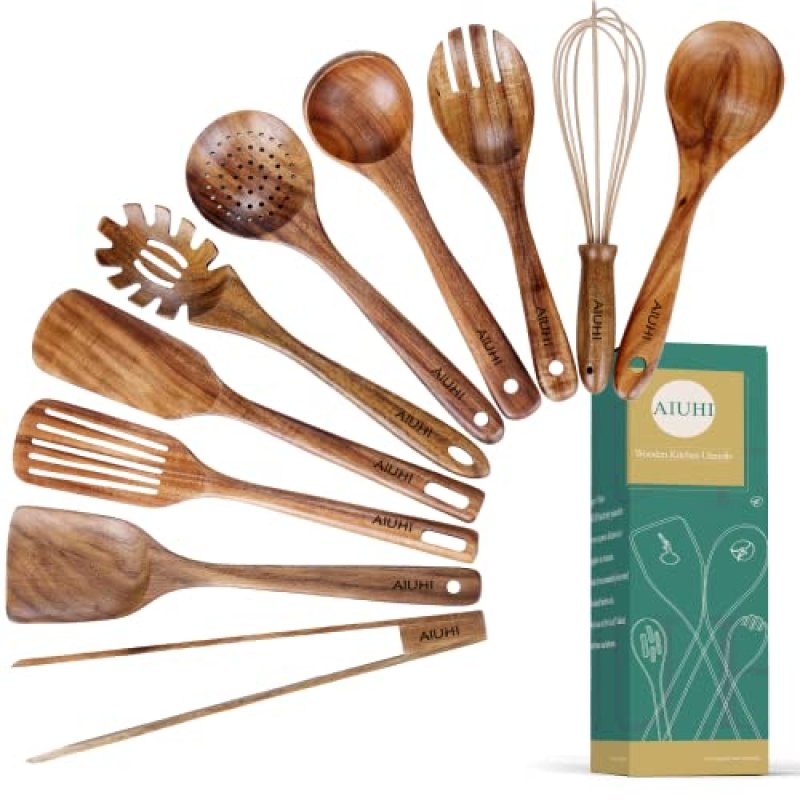 Teak Wood Utensil Set