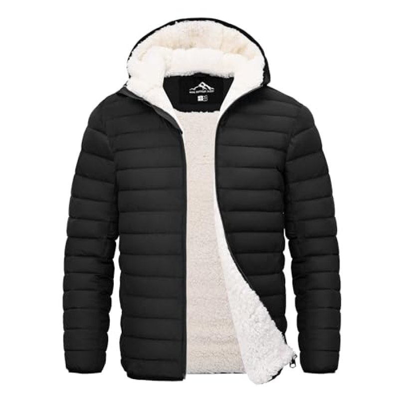 Peakwell Men's Sherpa Lining Warm Winter Fleece…