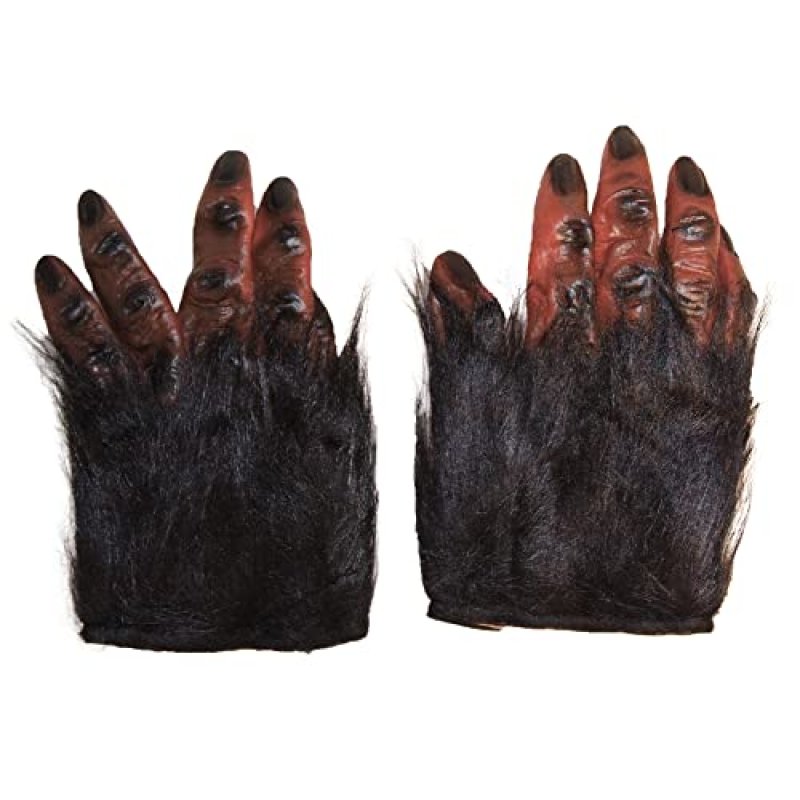 Realistic Brown Hairy Hands (1 Pair) - Perfect…