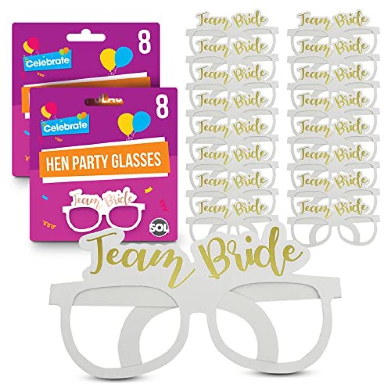 SOL Team Bride Hen Party Glasses