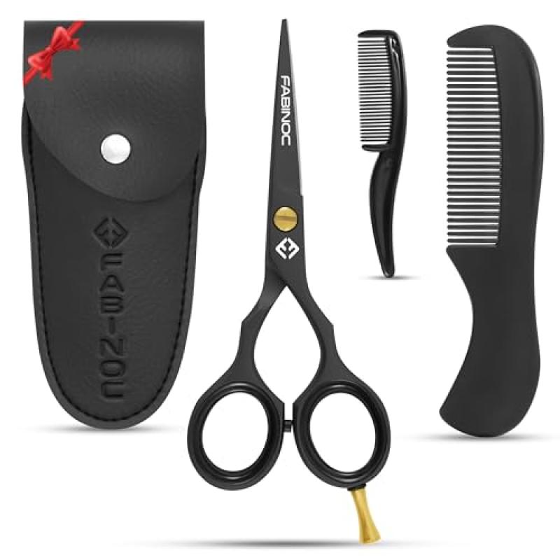FABINOC® Beard Scissors with Comb