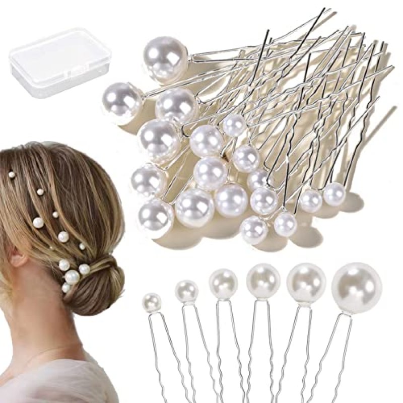 Pearl Hair Clips Set
