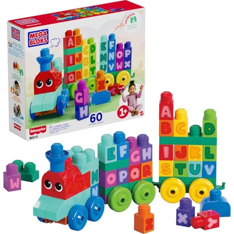 MEGA BLOKS ABC Learning Train Building Blocks