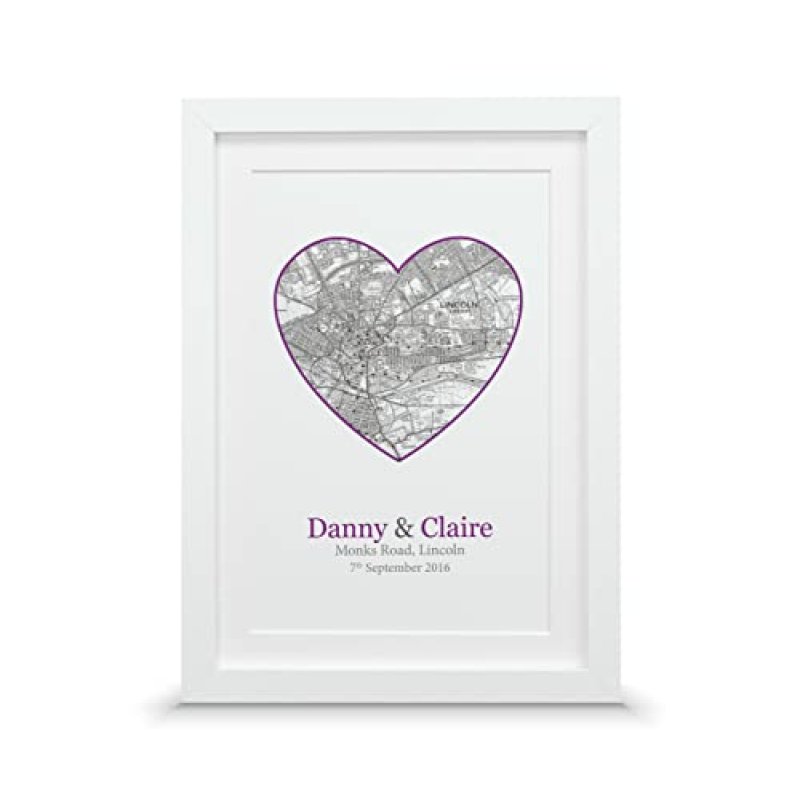 Heart Map Print