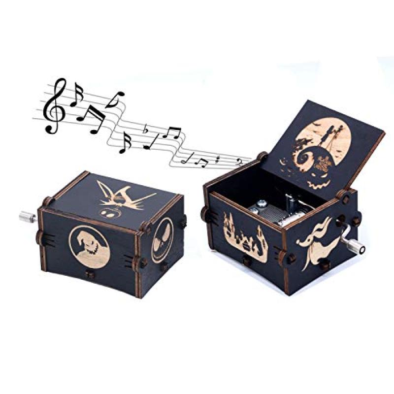 Keast Wood Carved Music Box - This Is Halloween