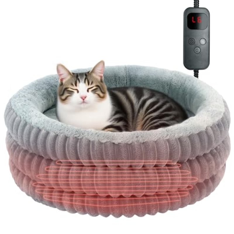 Heated Circular Pet Bed