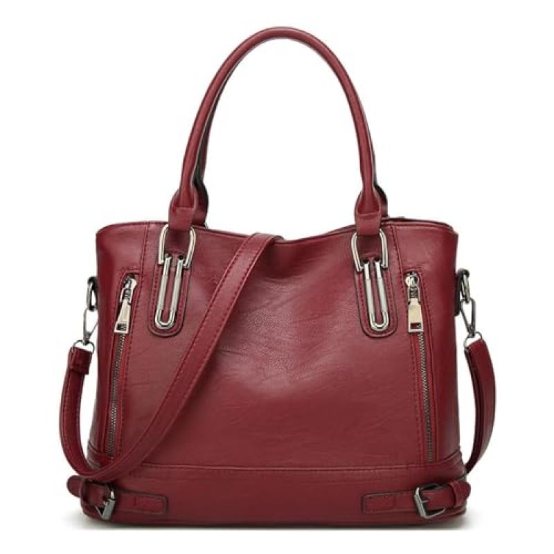 VINBAGGE Leather Handbag for Women