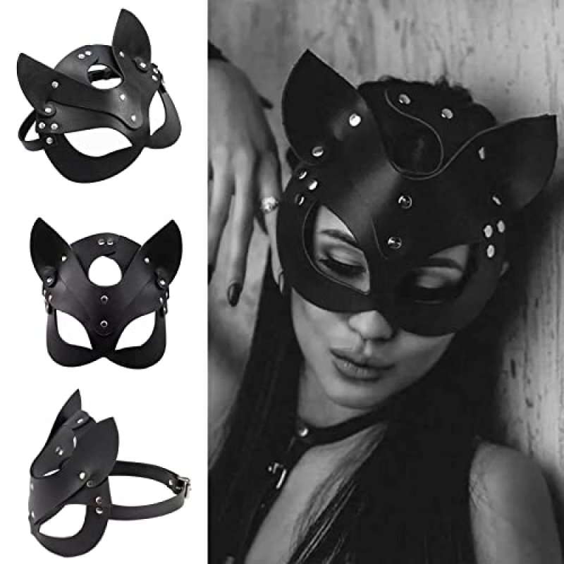 SINSEN Leather Cat Mask