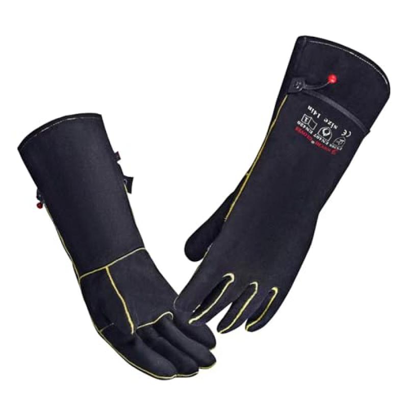 AOUCHI Leather Welding Fire Gloves
