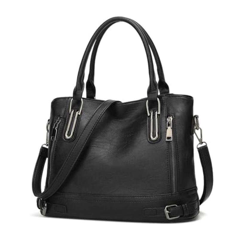 VINBAGGE Leather Top-Handle Bag