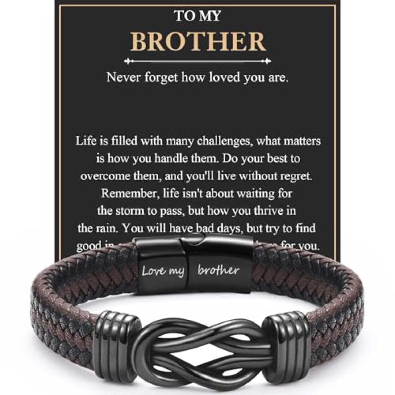 EYQV Leather Bracelet for Brother