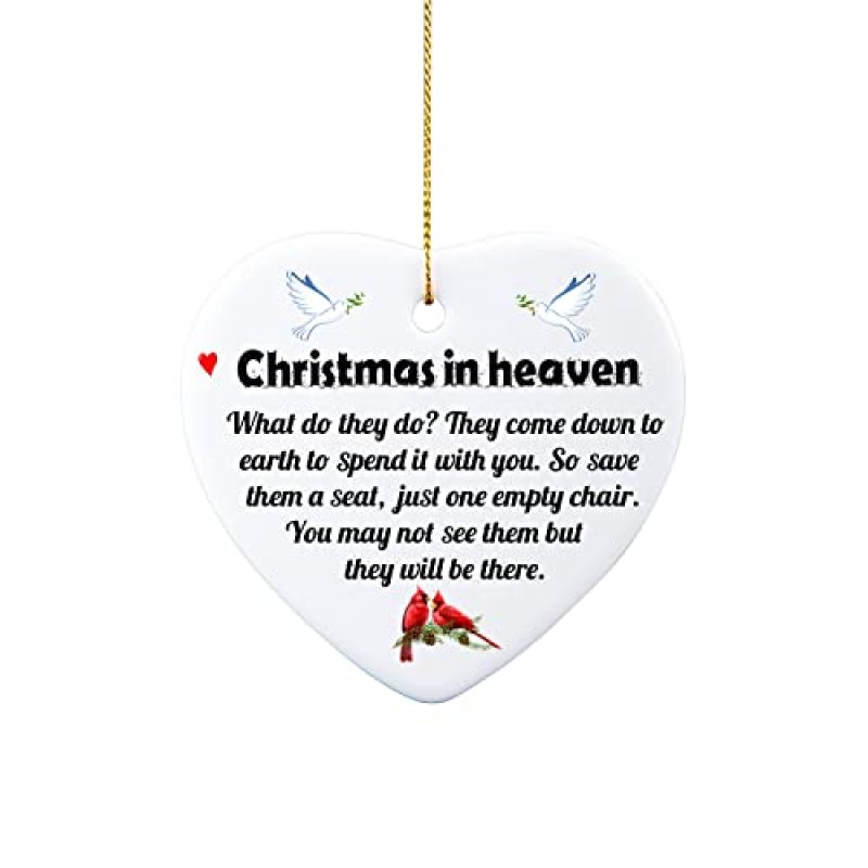 Heaven Poem Christmas Ornament