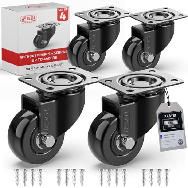 GBL Heavy Duty Castor Wheels - Pack of 4