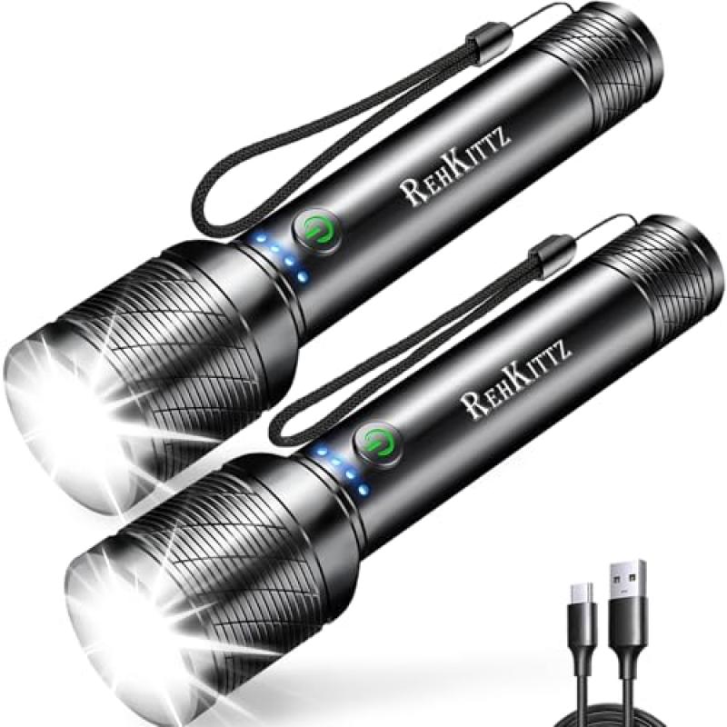 REHKITTZ LED Rechargeable Torch