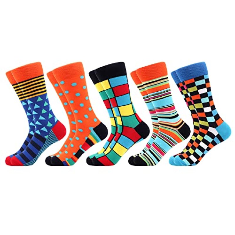 WeciBor Men's Novelty Crew Socks