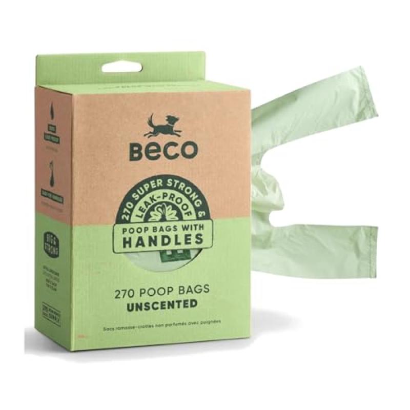 Beco Dog Poo Bags with Tie Handles