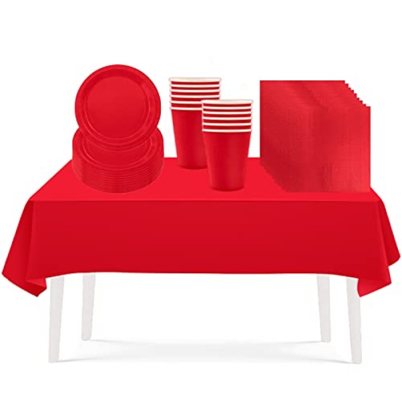 Red Party Tableware Set