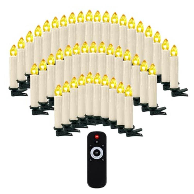 OZAVO Led Christmas Tree Candles with Remote 20…