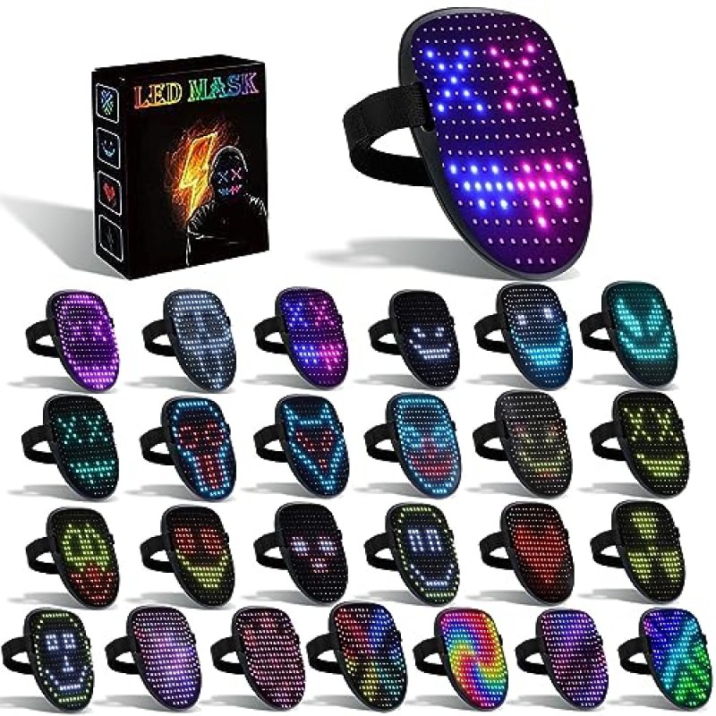 Aedcbaide LED Halloween Mask
