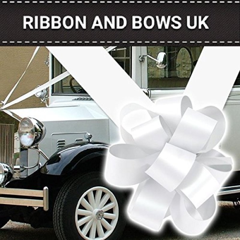 Wedding CAR Decoration with 3 Large Bows and 8M…
