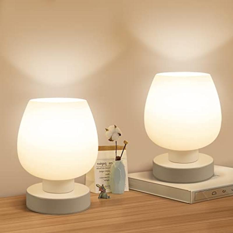 ONEWISH Bedside Table Lamp Set