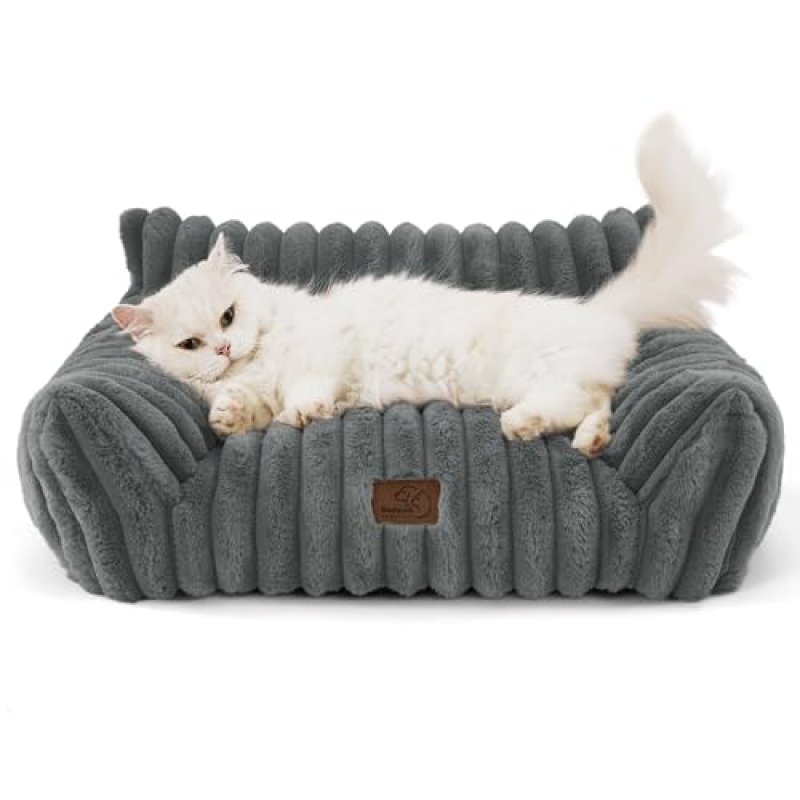 Bedsure Washable Cat Sofa Bed - 61x46x25cm Large…