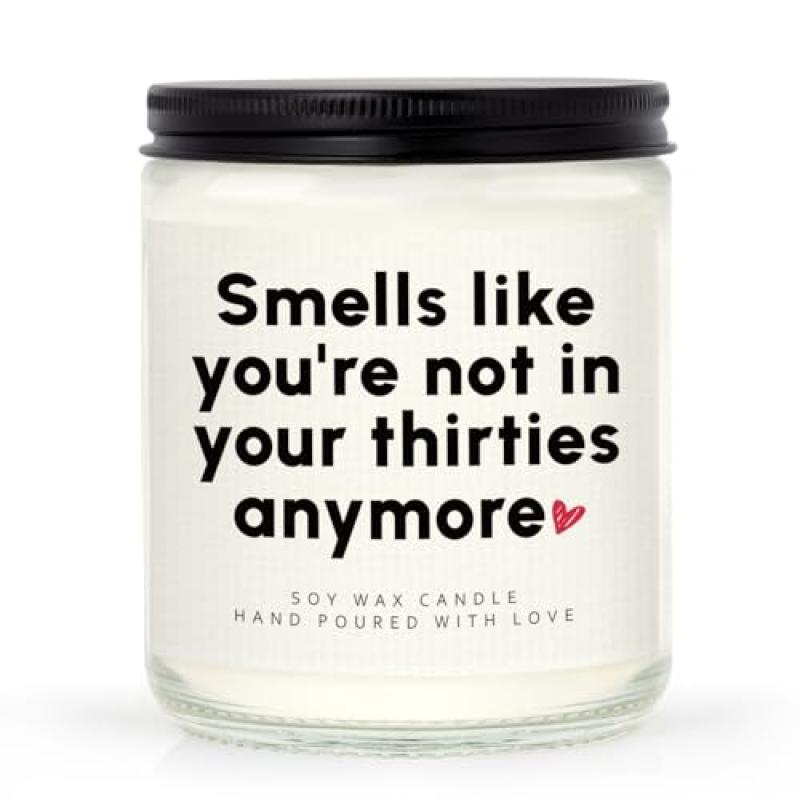 Leebbsin 40th Birthday Candle Soy Wax