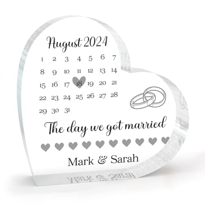 Beecreative Personalised Wedding Gift For Couple…