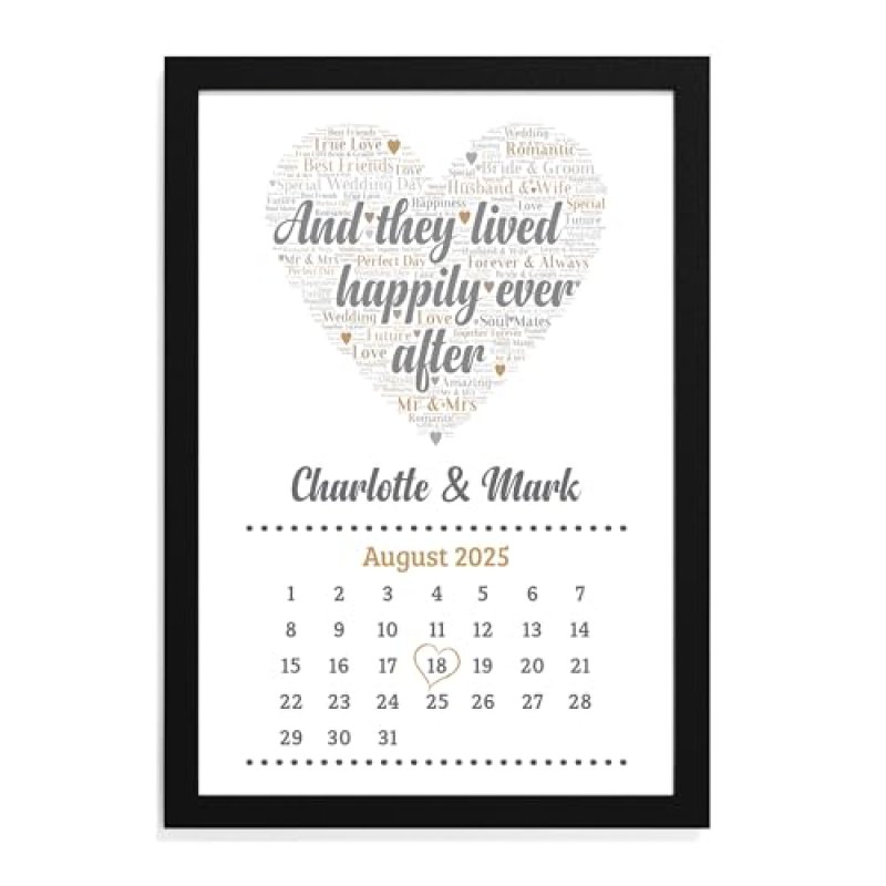 Beecreative Personalised Wedding Gifts for Bride …