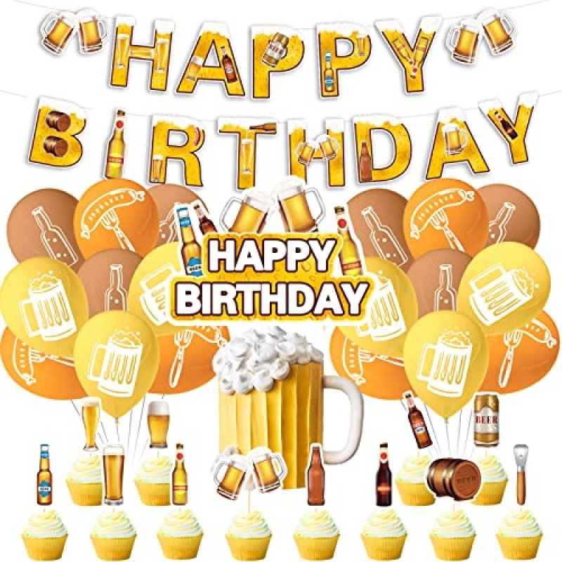 Beer Party Supplies Beer Birthday Party…