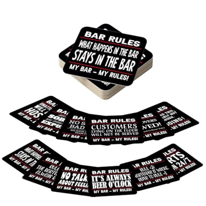 Beer Mats Pack of 24 - Absorbent Recyclable…