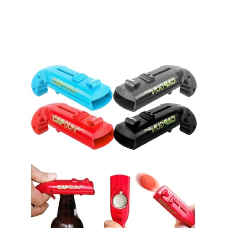 Beer Bottle Opener Cap Gun - Novelty Capgun for…