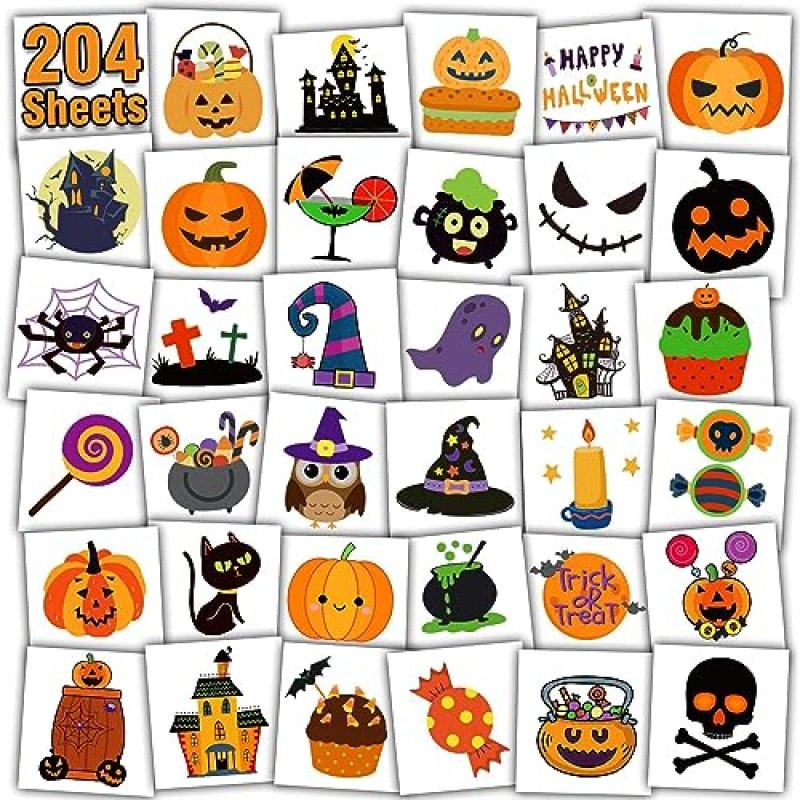 Leesgel Halloween Party Bag Fillers, 204 Sheets…
