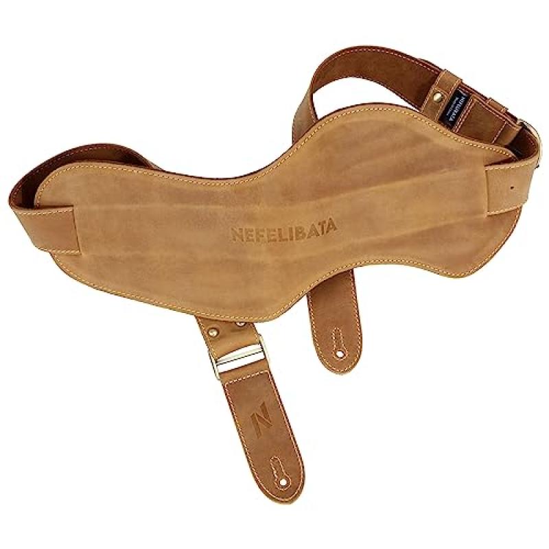 Nefelibata Leather Guitar Strap