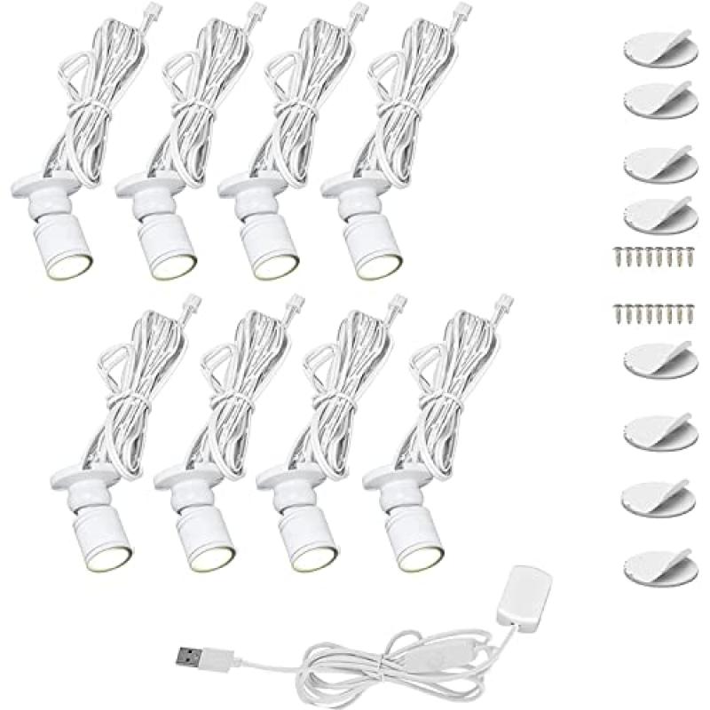 Cefrank LED Mini Spotlights for Display Case