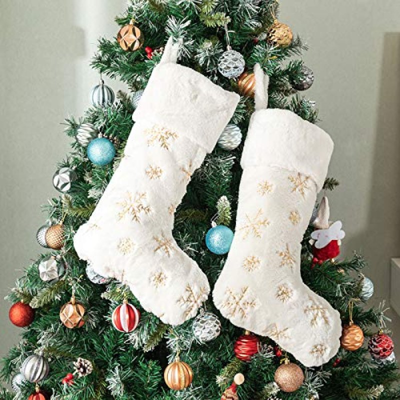 Deggodech 2Pcs Traditional Christmas Stockings…