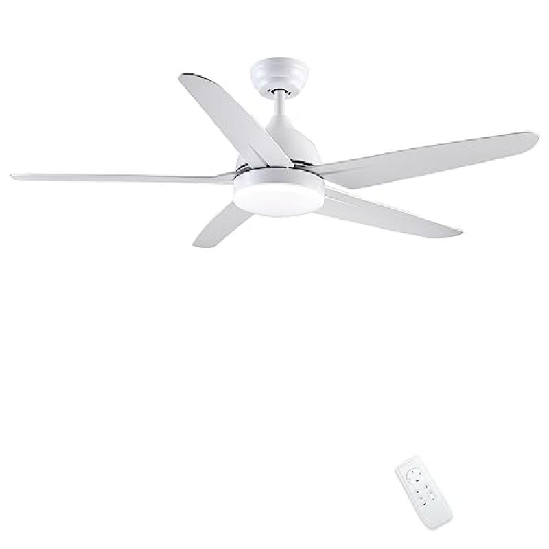 CJOY Ceiling Fan with Lighting, Quiet 52 Inches