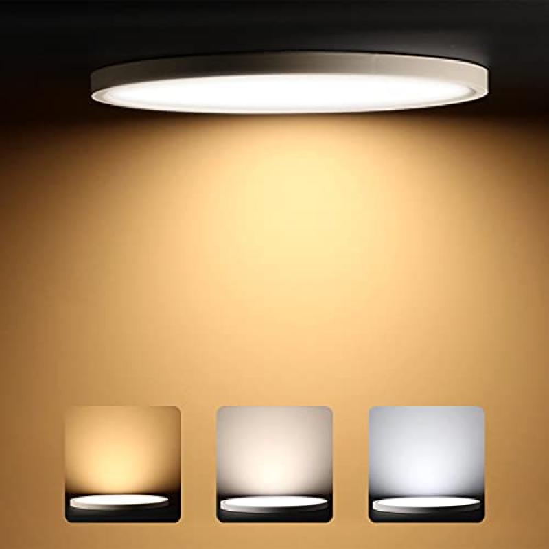 UBRAVOO LED Ceiling Light, 18W, 3 Colour Temperatures