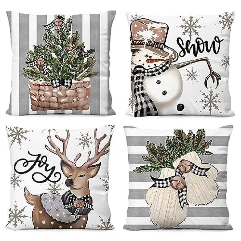 Keiroutk Christmas Cushion Covers