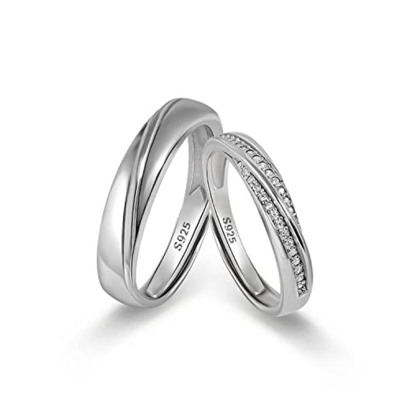 Meissa Sterling Silver Couple Rings