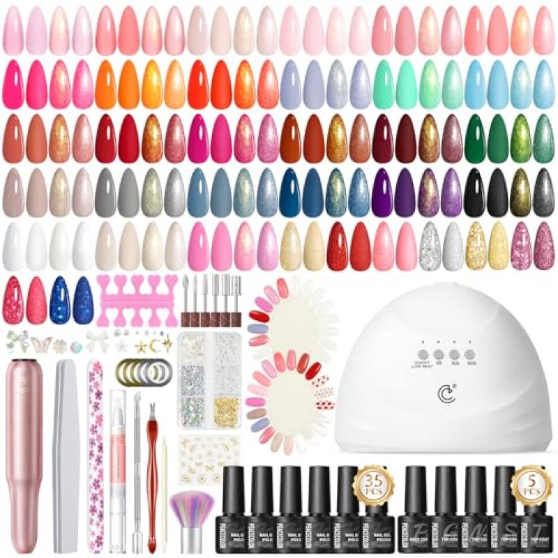PEACECOLOR Gel Nail Polish Set with Salon Tools