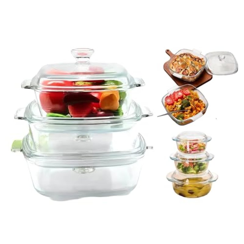 Reldor Glass Casserole Set