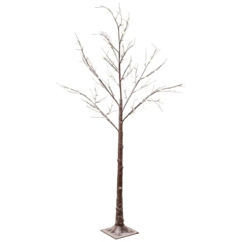 Celebright 6ft Pre-Lit Snowy Christmas Tree
