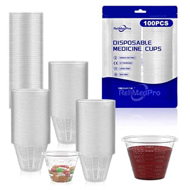 ReliMedPro Medicine Cups