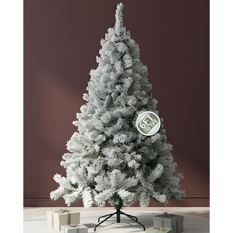 Pelle & Sol 6ft Snow Tipped, Flocked Christmas…