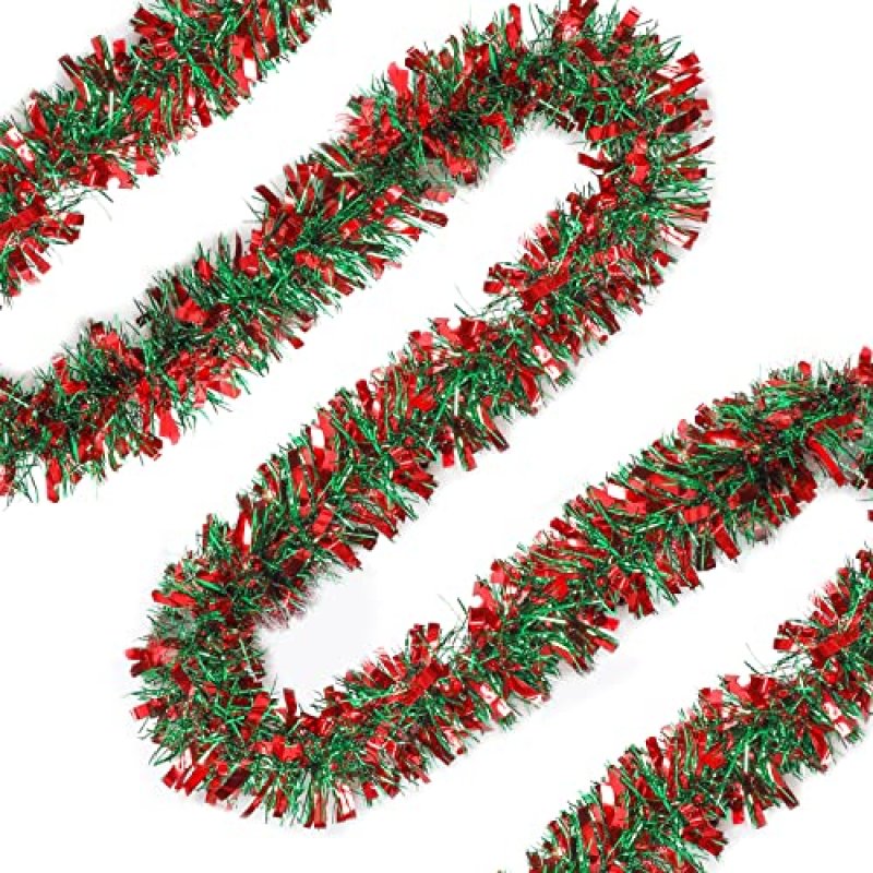 Belle Vous Christmas Tinsel Garland